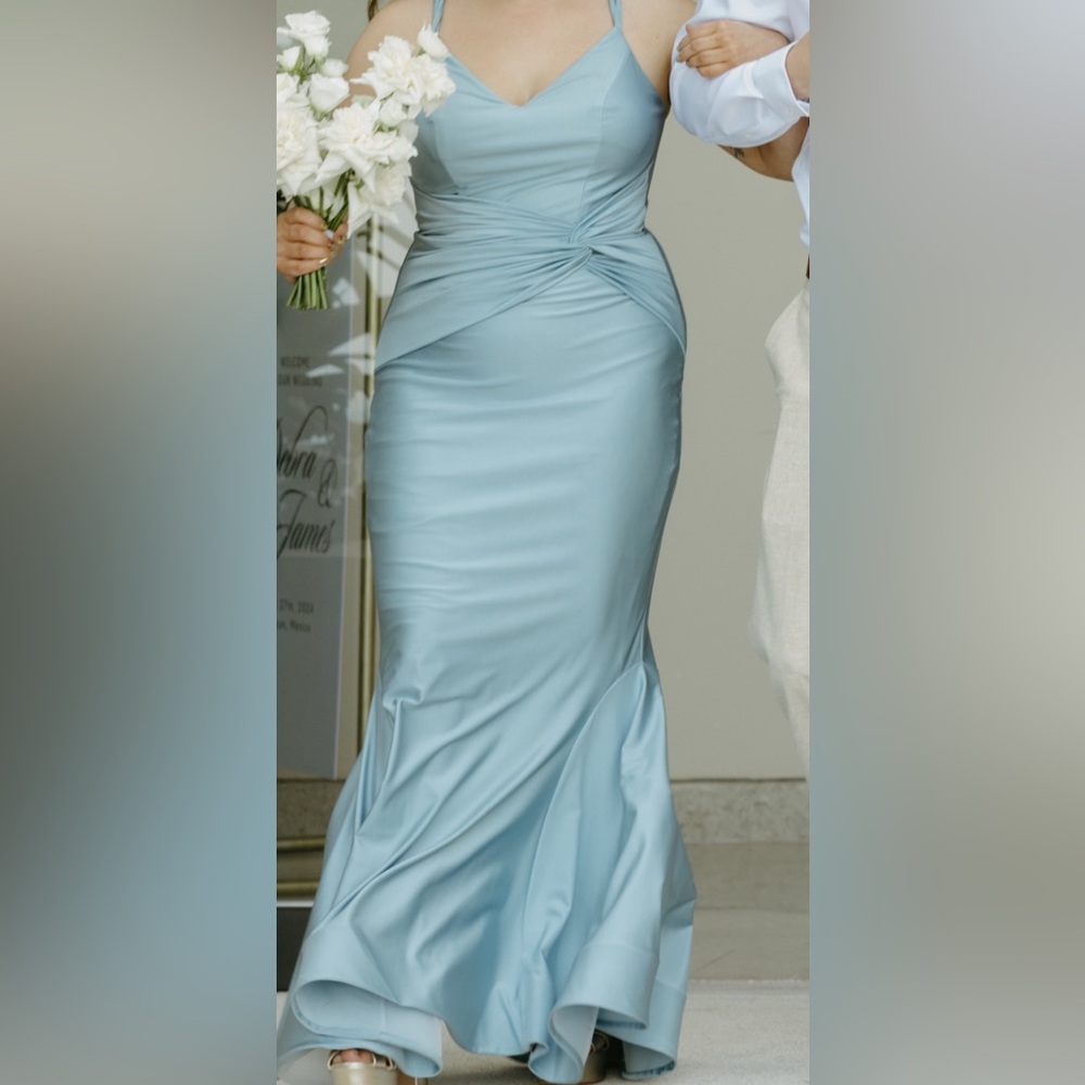 Bari Jay Light Blue Maxi Dress *READ DESCRIPTION*